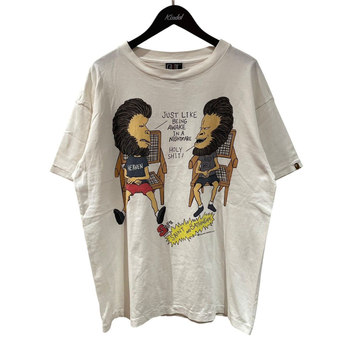 SAINT MICHAEL×A BATHING APE 23SS半袖TシャツSM-S23-0000-110 古着・中古-1枚目のアイテム画像