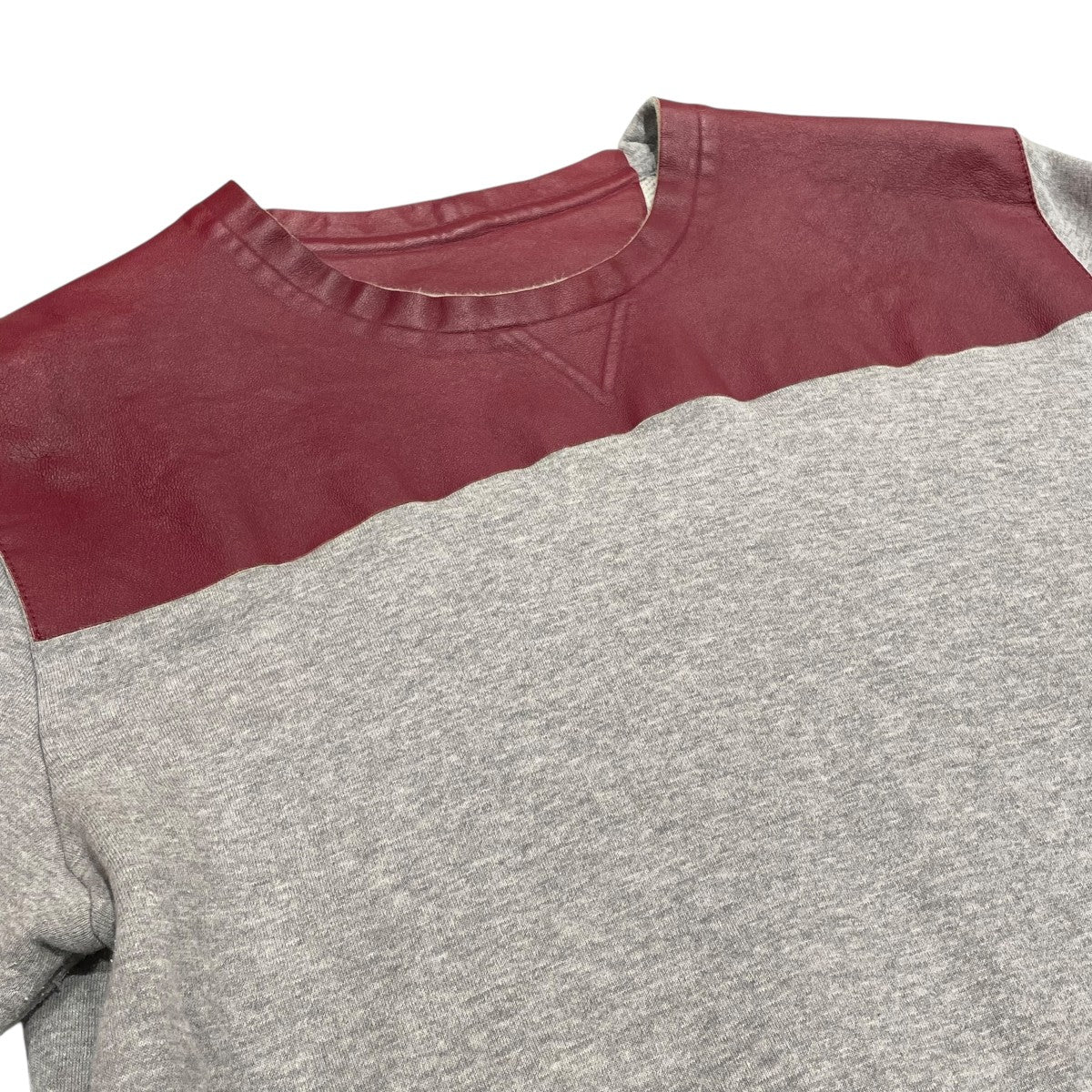 レザー切り替えスウェットJV0MF00W2ST