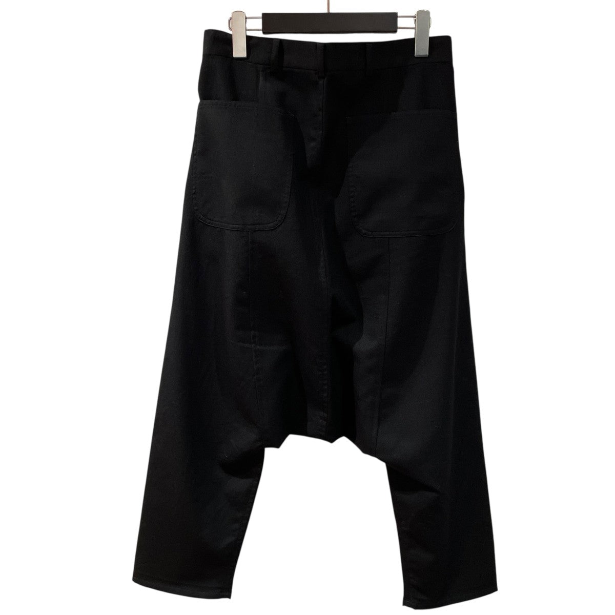 ブラックコムデギャルソン　ポリ縮　サルエルカーゴパンツ　ブラック　サイズM ブラックコムデギャルソン ポリ縮 サルエルカーゴパンツ ブラック