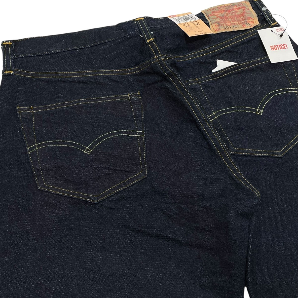 USA製 90s ボタン裏555 バレンシア デッドストックデニムパンツ