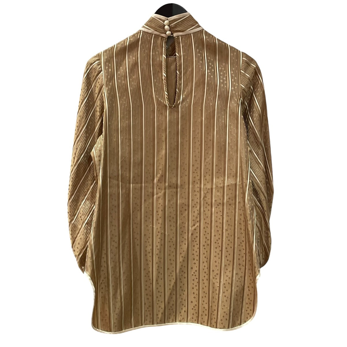 mame kurogouchi 21AWFloral Stripe Silk Jacquard Shirt]長袖ブラウスMM21FW-SH014 古着・中古-2枚目のアイテム画像