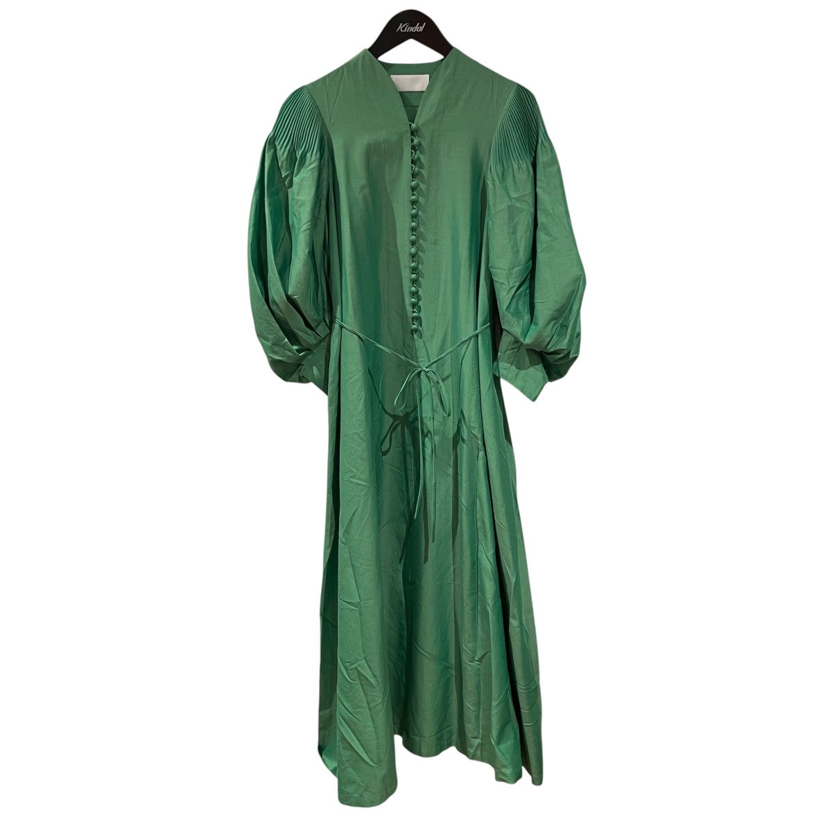 mame kurogouchi Silk Cotton Puff-Sleeve Dress長袖ドレスMM22PS-DR701 古着・中古-1枚目のアイテム画像
