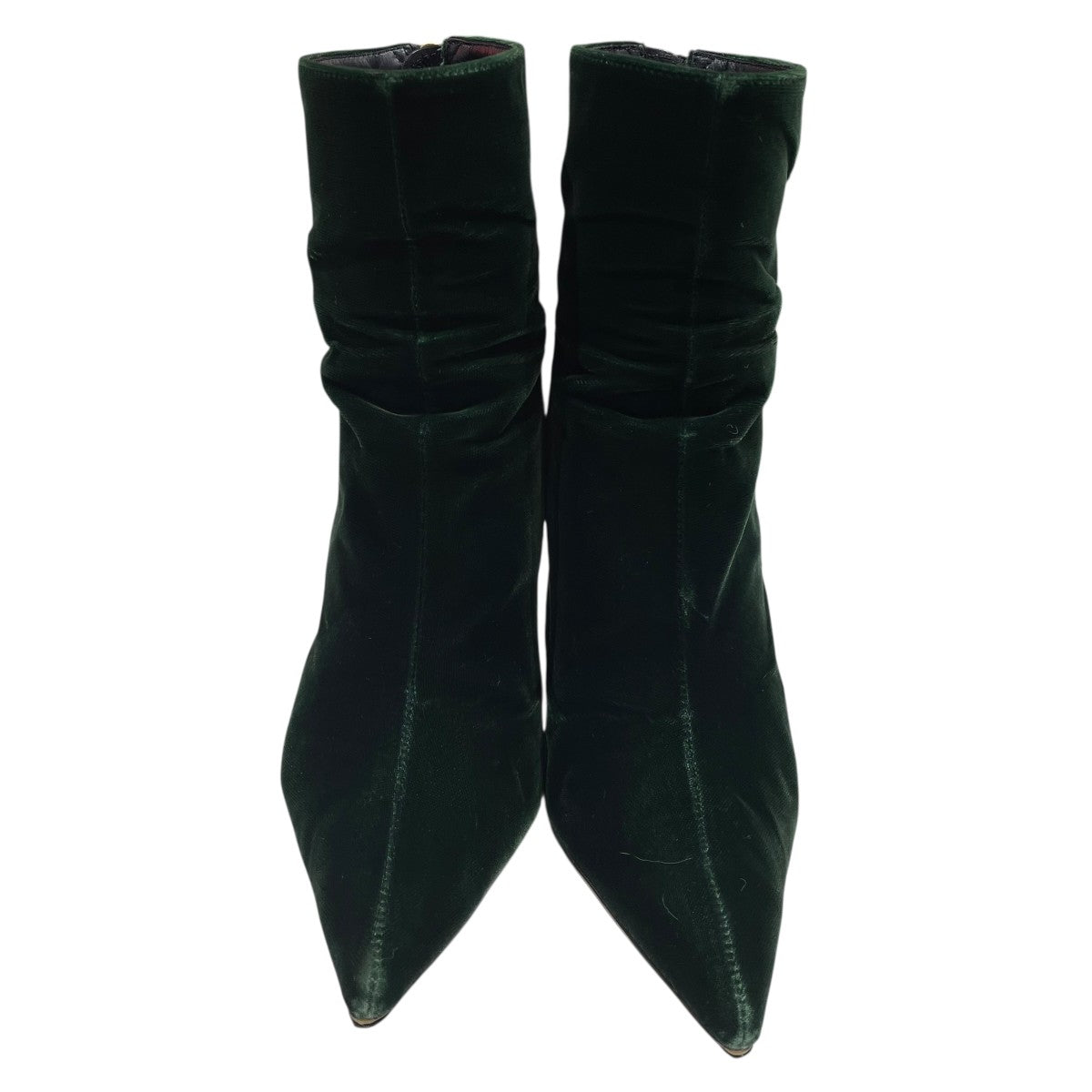 mame kurogouchi VELVET POINTED TOE BOOTSブーツAC305 古着・中古-2枚目のアイテム画像