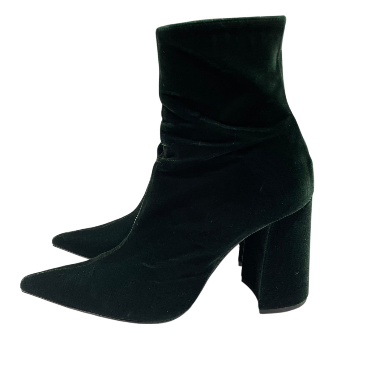 mame kurogouchi VELVET POINTED TOE BOOTSブーツAC305 古着・中古-3枚目のアイテム画像