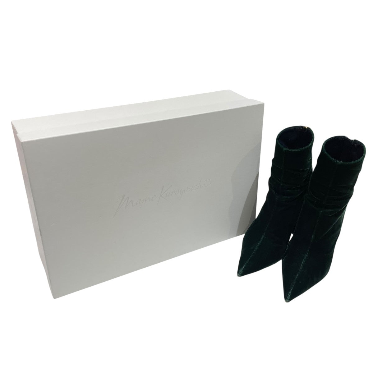 mame kurogouchi VELVET POINTED TOE BOOTSブーツAC305 古着・中古-9枚目のアイテム画像