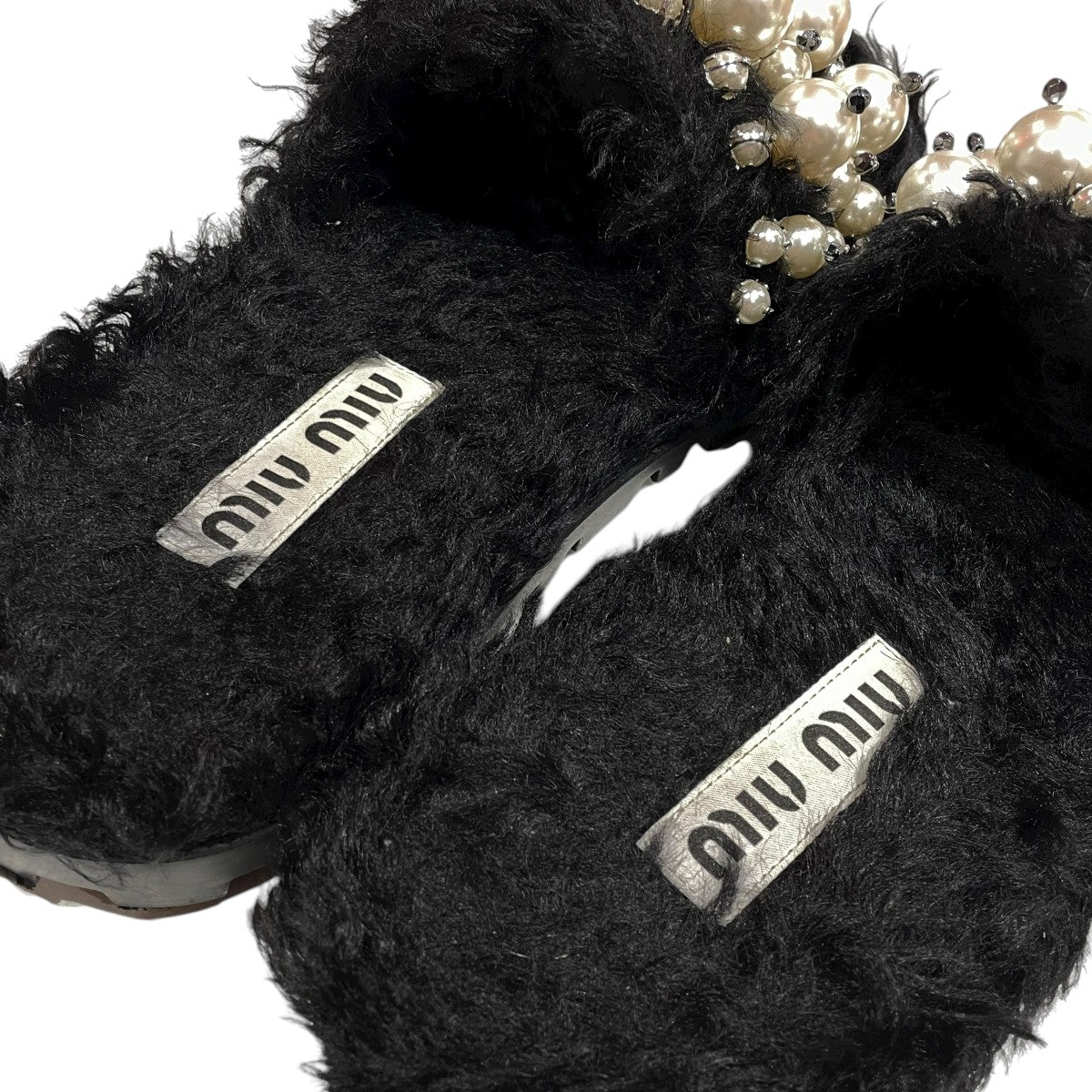 MIU MIU(ミュウミュウ) ミュール5XX535 5XX535 ブラック サイズ 37