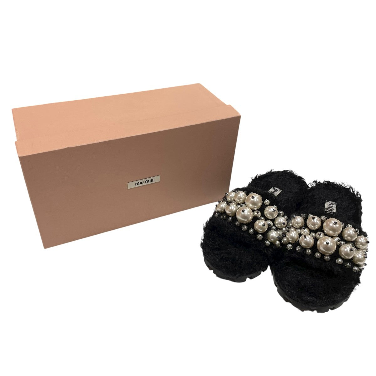 MIU MIU(ミュウミュウ) ミュール5XX535 5XX535 ブラック サイズ 37