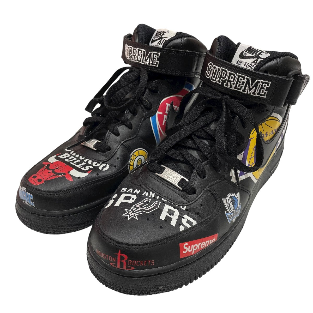 NIKE×Supreme×NBA Air Force 1 Mid 07 Blackハイカットスニーカー