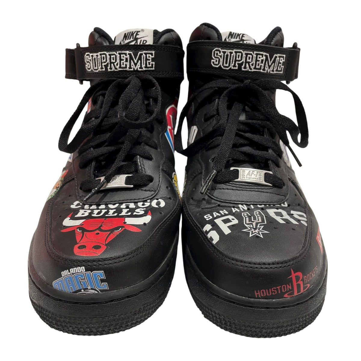 NIKE×Supreme×NBA Air Force 1 Mid 07 Blackハイカットスニーカー