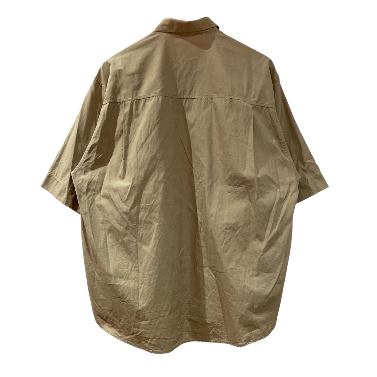 AURALEE WASHED FINX TWILL HALF SLEEVED BIG SHIRTS半袖シャツA8SS03TN 古着・中古-2枚目のアイテム画像