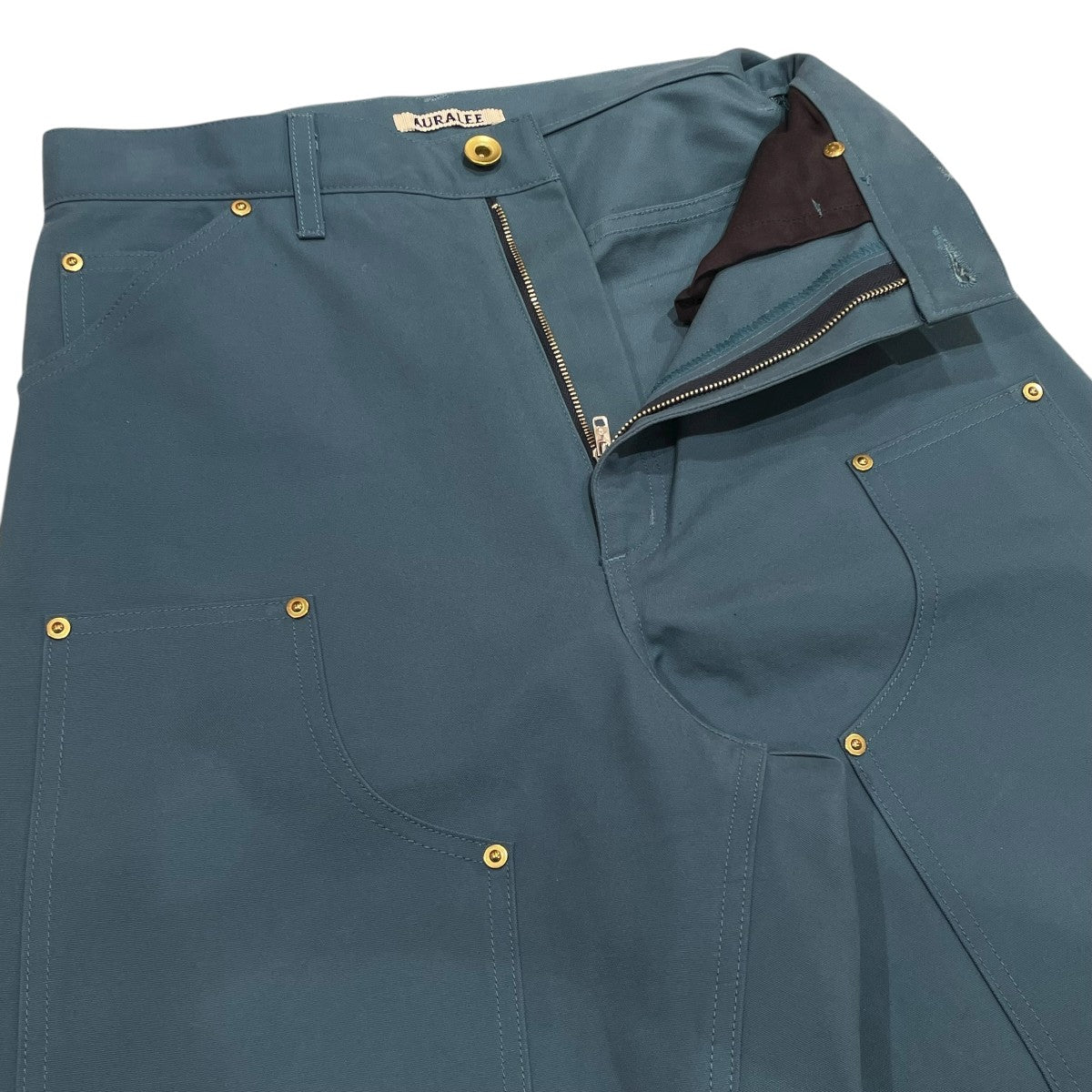【新品】AURALEE COTTON OILED CANVAS PANTS AURALEE(オーラリー) 22AWCOTTON OILED CANVAS PANTSダブルニーパンツ