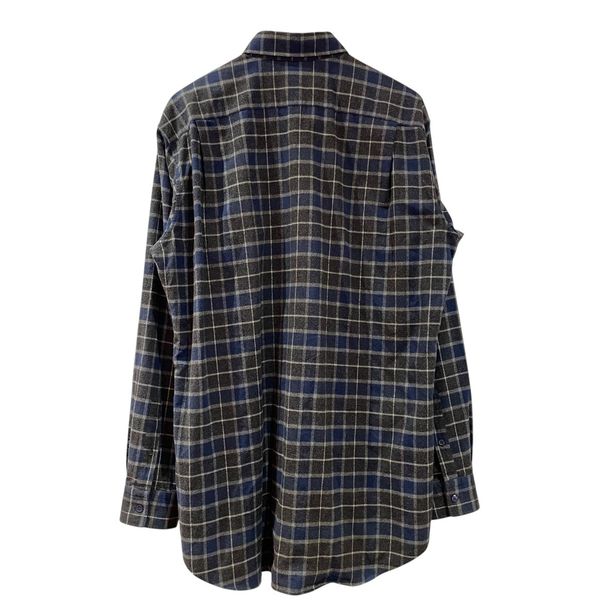 BALENCIAGA(バレンシアガ) チェックシャツ486047 486047 グレー×ブルー
