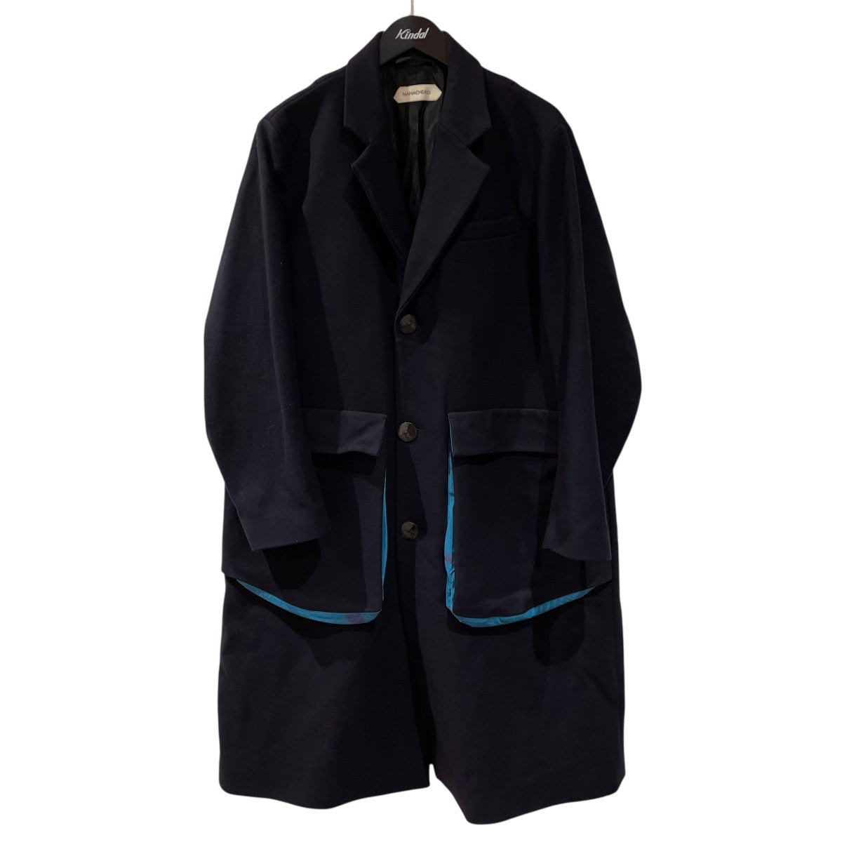 NAMACHEKO(ナマチェコ) 「FLAT OVER COAT」ベロアチェスターコートNM21