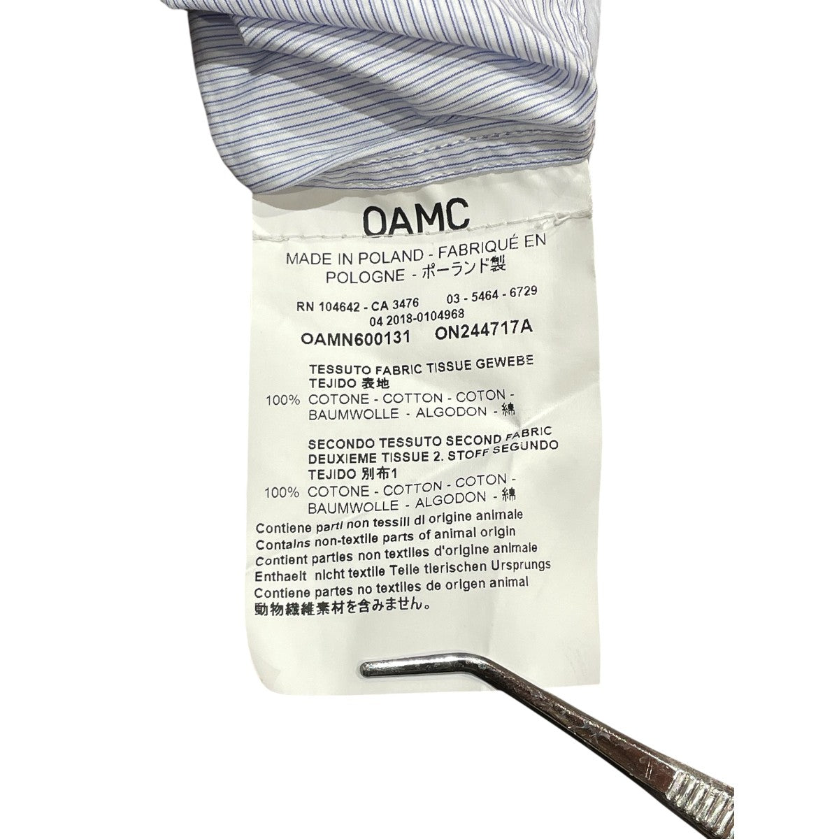 カジュアルシャツOAMN600131