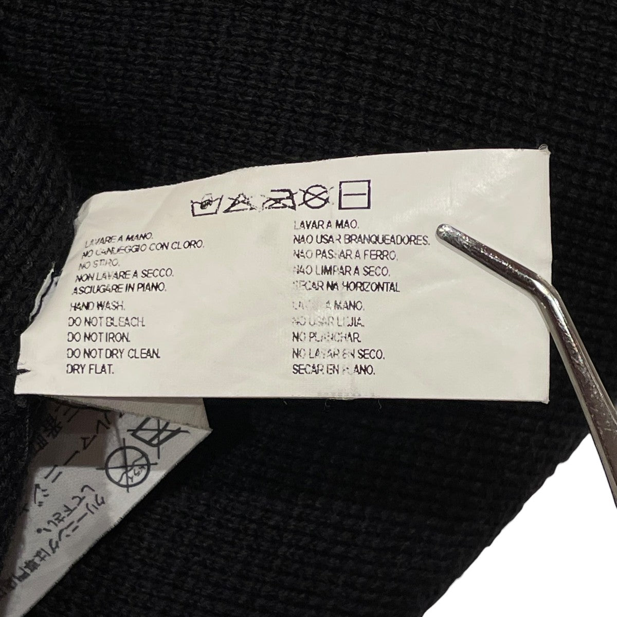 ARMANI JEANS(アルマーニジーンズ) ニットコート ブラック サイズ 38