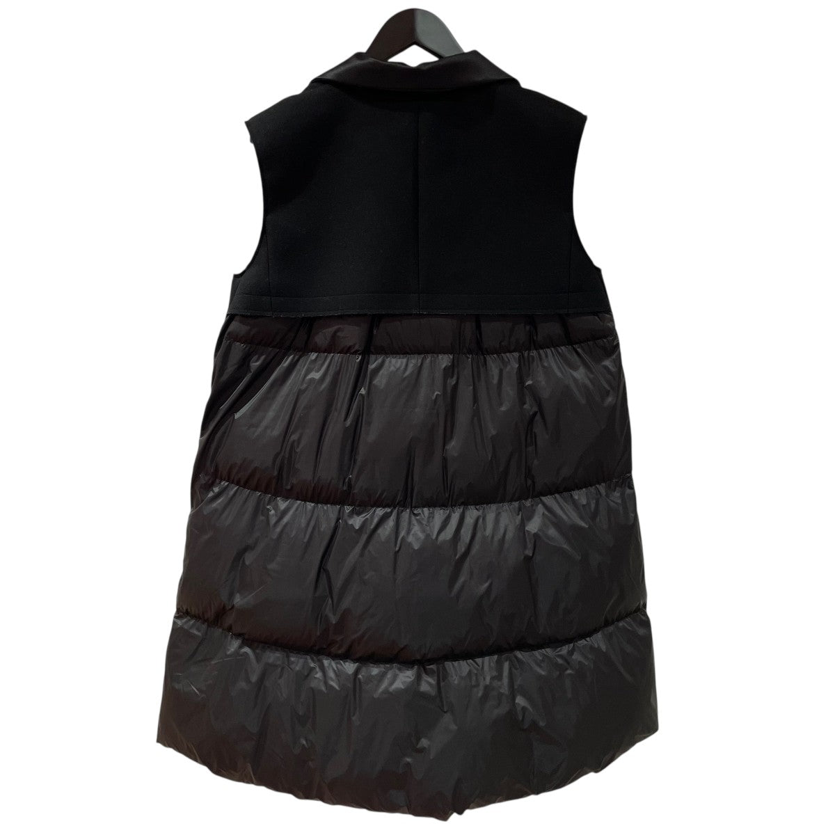 sacai　サカイ　ノースリーブ　チェスターコート　ブラック黒 sacai(サカイ) ノースリーブコート22-06273 22-06273 ブラック サイズ