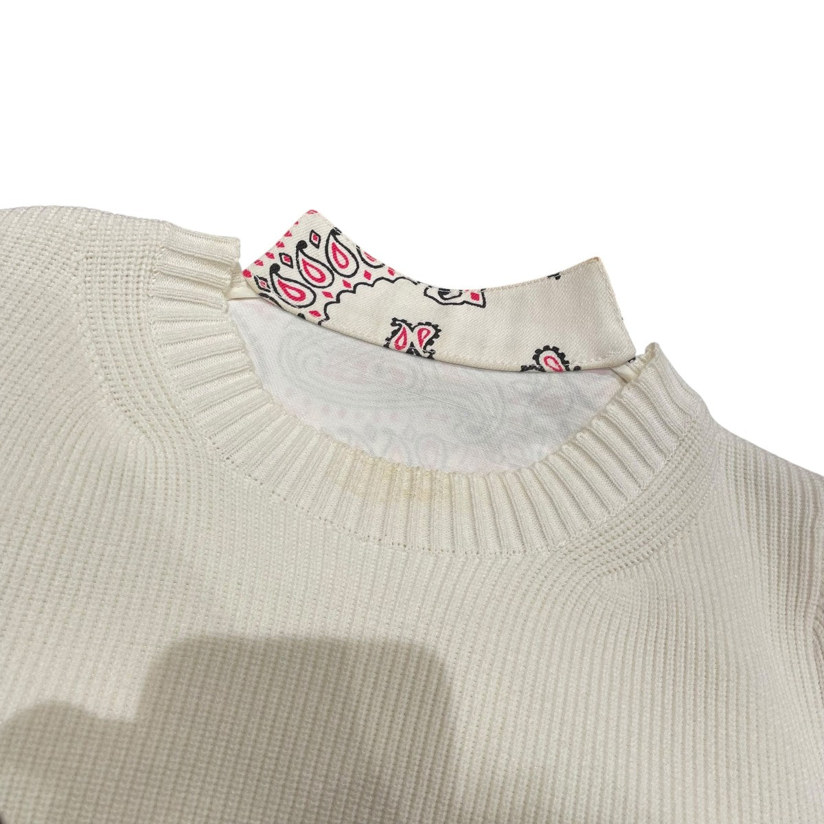 sacai Vネックニット22-05929 古着・中古-3枚目のアイテム画像