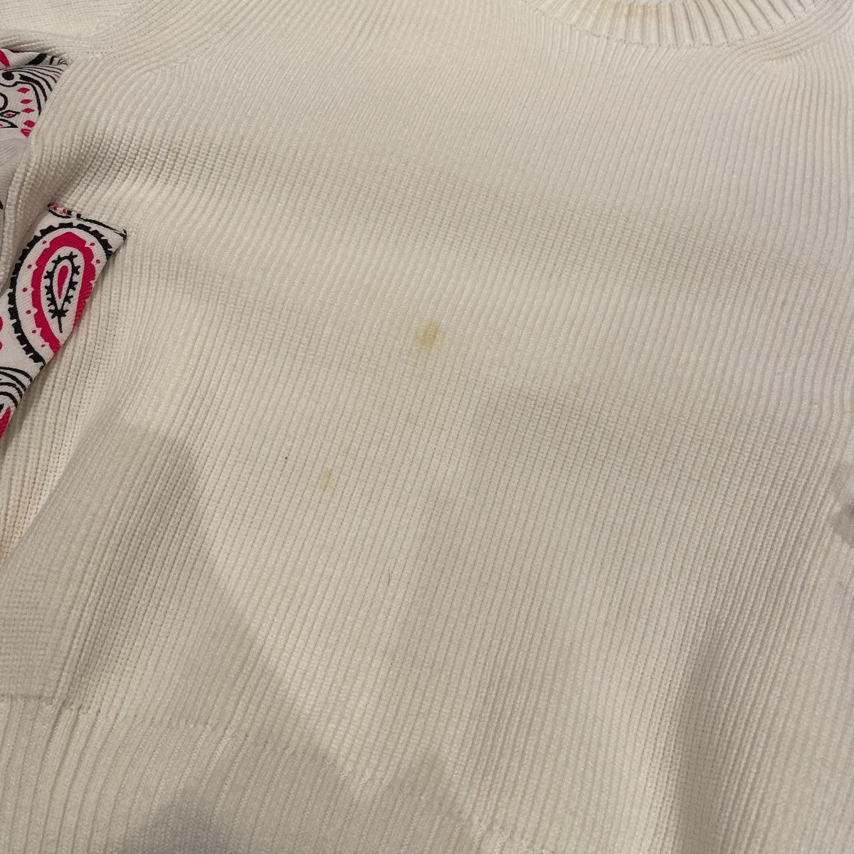 sacai Vネックニット22-05929 古着・中古-4枚目のアイテム画像