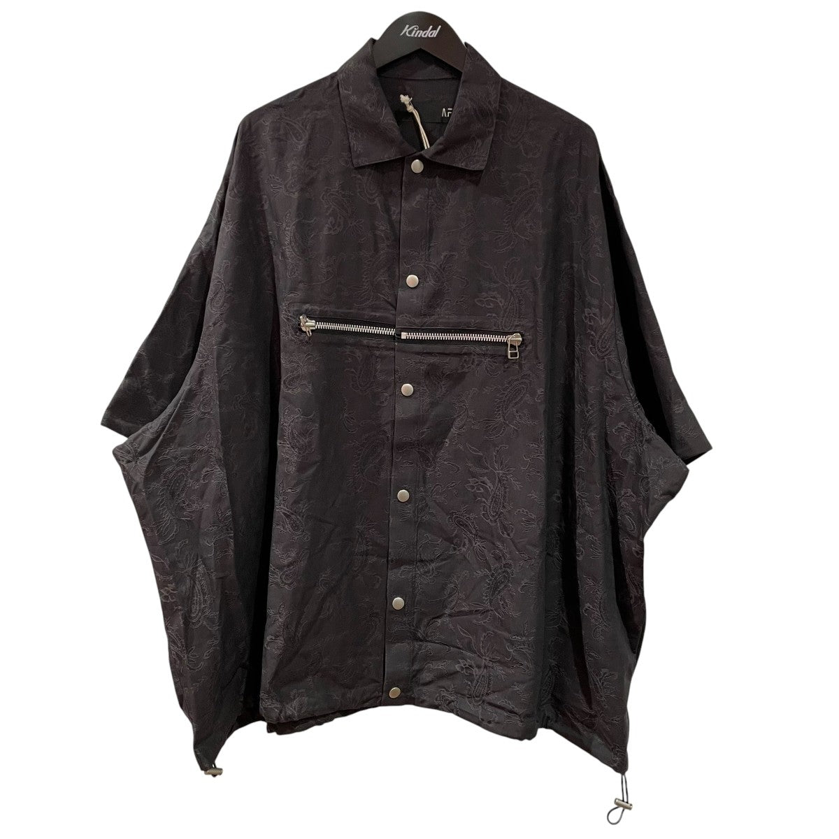 Paisley Front Zip Harf Sleeve Shirts半袖シャツag-9060-1