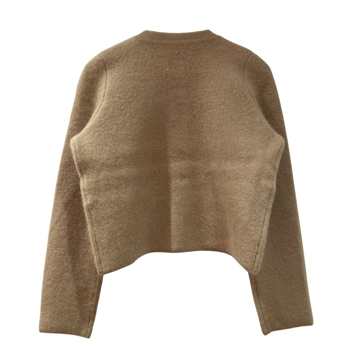 anuans(アニュアンス) カシミヤブレンドノーカラーニットジャケット