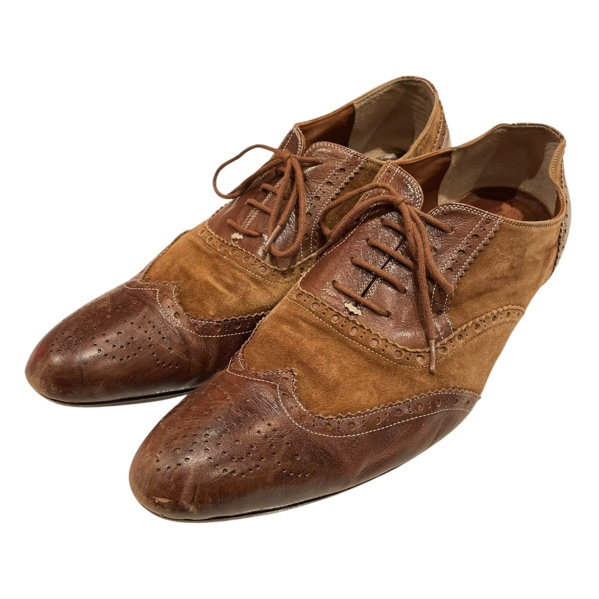 ミハラヤスヒロ ダークブルー ウィングチップ レザーシューズ ミハラヤスヒロ ダークブルー ウィングチップ レザーシューズ