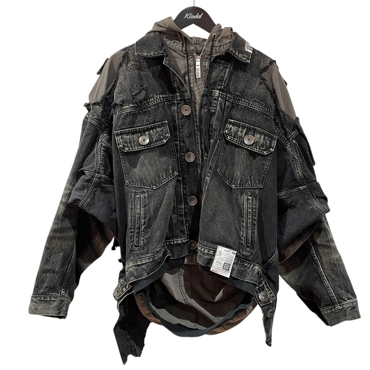 DOUBLE LAYERED DENIM HOODED JACKETデニムジャケットJ12BL021