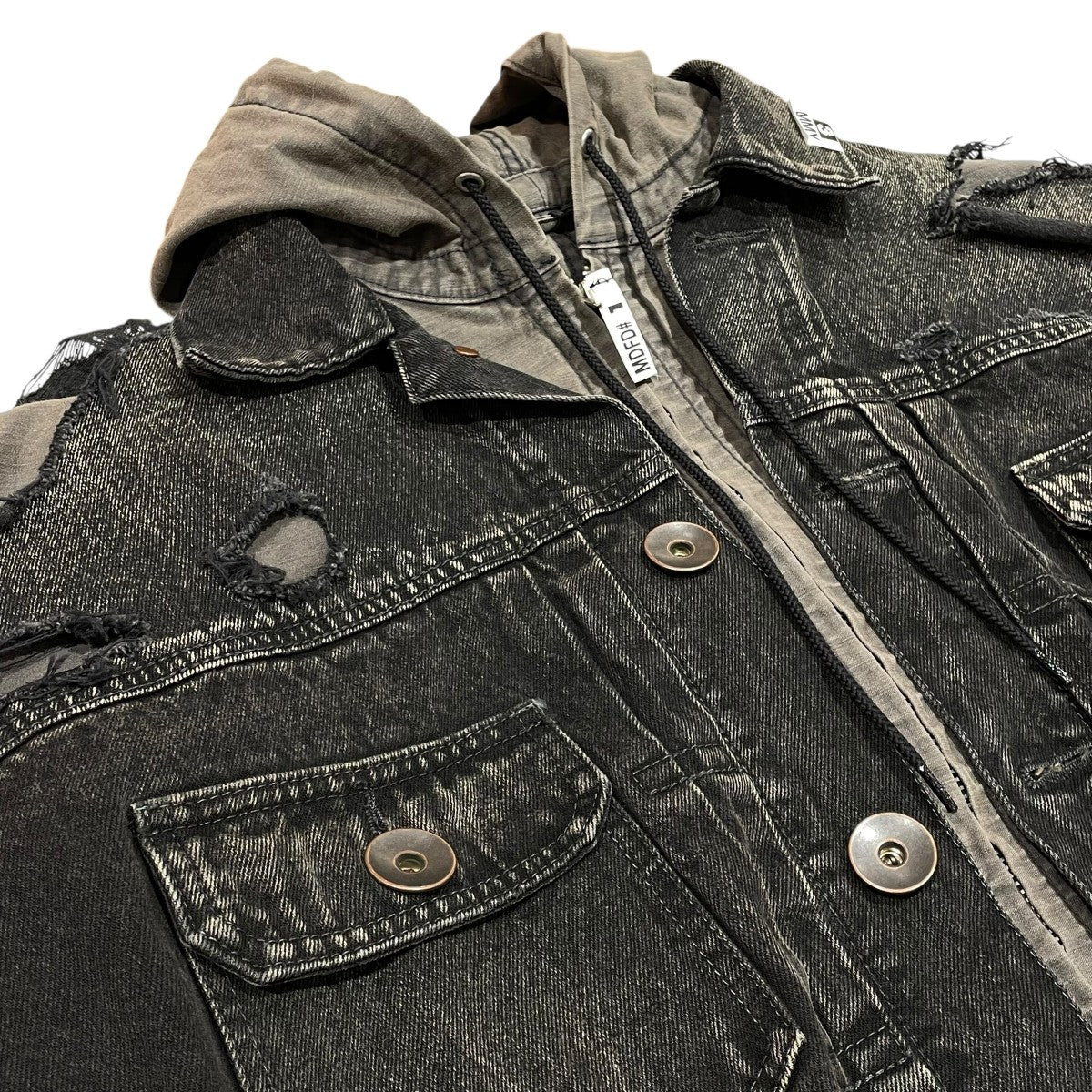 DOUBLE LAYERED DENIM HOODED JACKETデニムジャケットJ12BL021