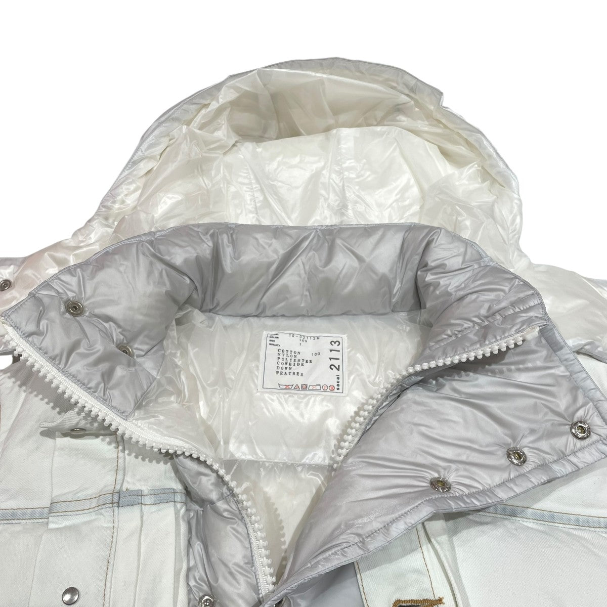 19AWDenim Layered Padded Down Jacketダウンジャケット19-02113M