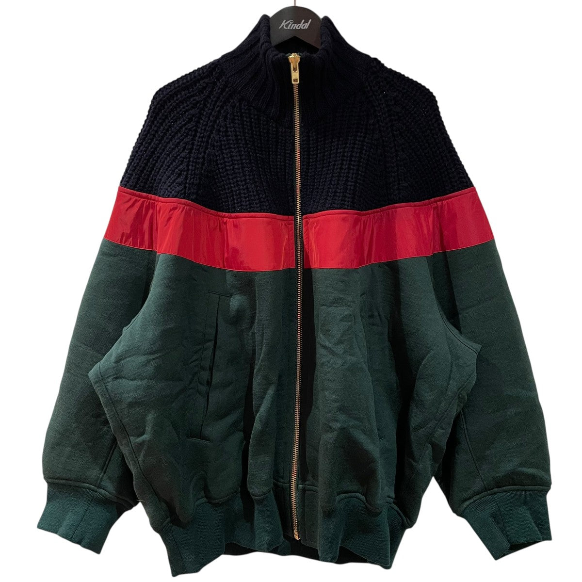 kolor ブルゾン KOLOR(カラー) ジップブルゾン22WCM-G13201S 22WCM-G13201S グリーン