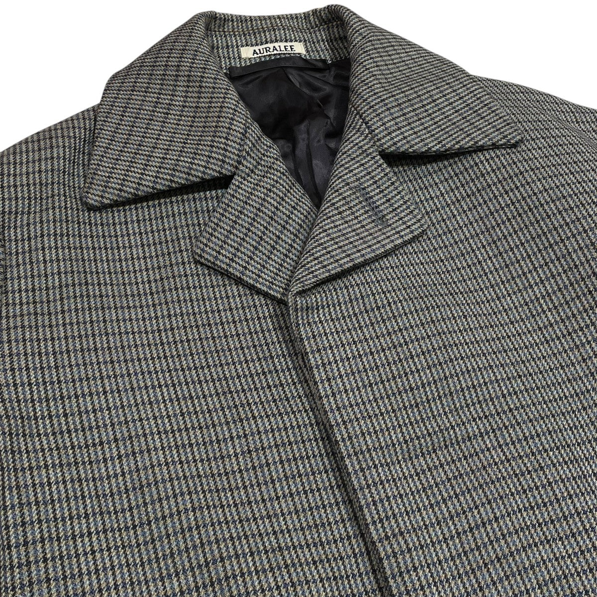 AURALEE(オーラリー) DOUBLE FACE CHECK SOUTIEN COLLAR COATコート