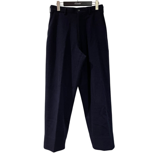 80s y's for men ウールパンツ フェルト 縮絨 Y'S for men(ワイズフォーメン) 80Sウールスラックス ネイビー サイズ