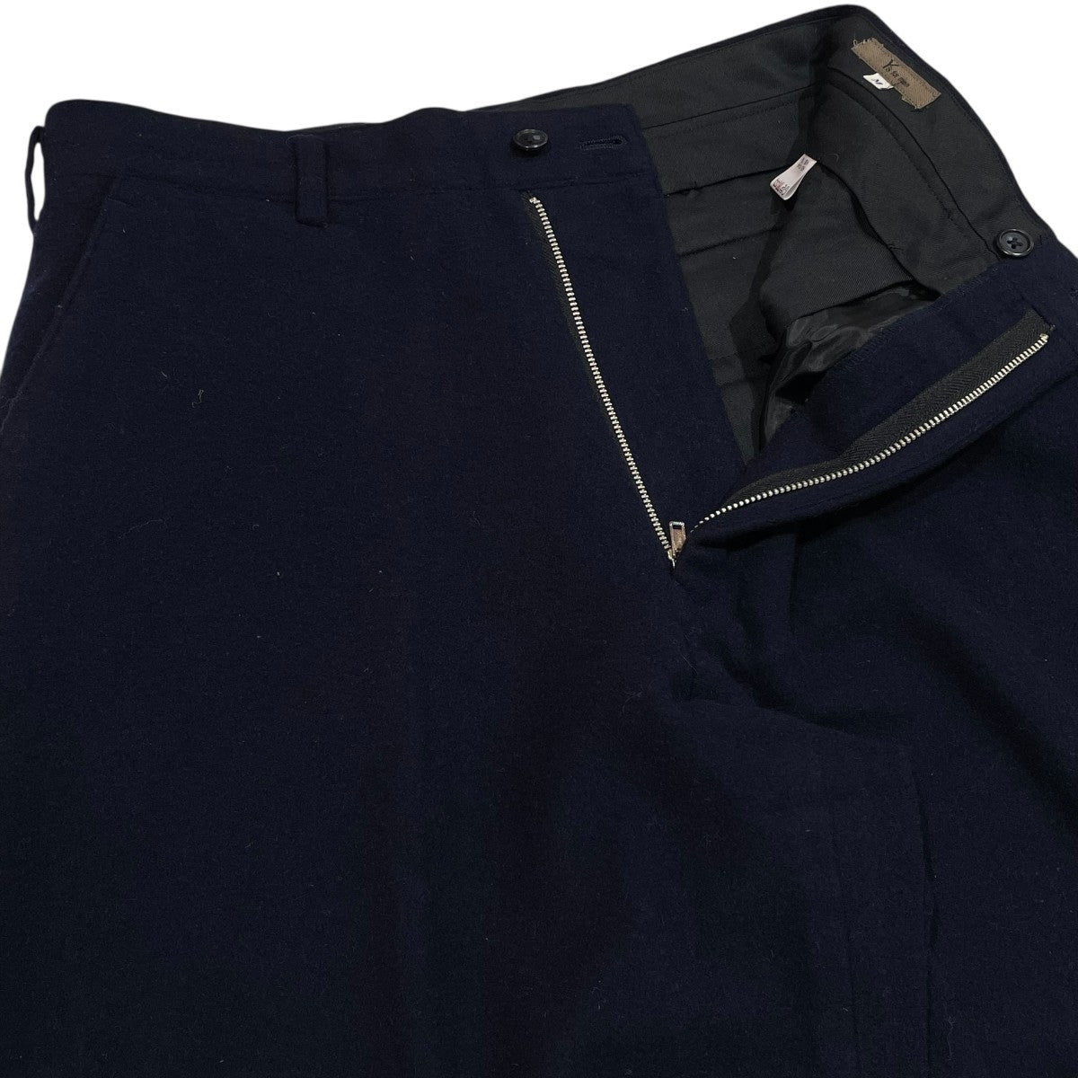 Y'S for men(ワイズフォーメン) 80Sウールスラックス ネイビー サイズ