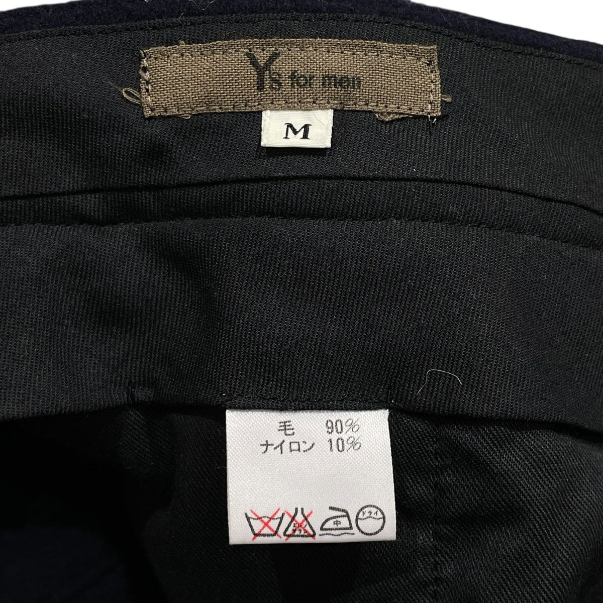 Y'S for men(ワイズフォーメン) 80Sウールスラックス ネイビー サイズ