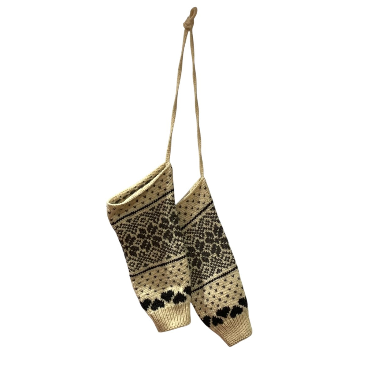 JOHN LAWRENCE SULLIVAN 3G FAIR ISLE KNIT ARM WARMERアームウォーマー 古着・中古-1枚目のアイテム画像