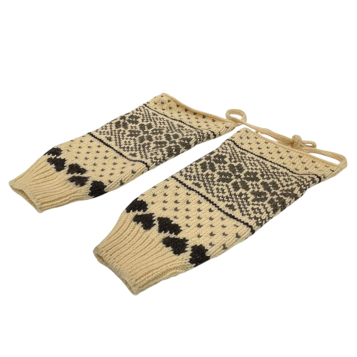 JOHN LAWRENCE SULLIVAN 3G FAIR ISLE KNIT ARM WARMERアームウォーマー 古着・中古-2枚目のアイテム画像