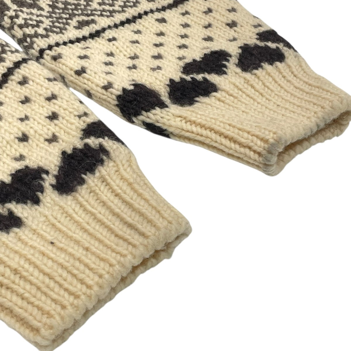 JOHN LAWRENCE SULLIVAN 3G FAIR ISLE KNIT ARM WARMERアームウォーマー 古着・中古-4枚目のアイテム画像