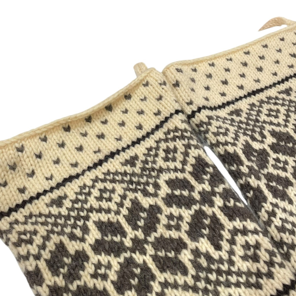 JOHN LAWRENCE SULLIVAN 3G FAIR ISLE KNIT ARM WARMERアームウォーマー 古着・中古-5枚目のアイテム画像