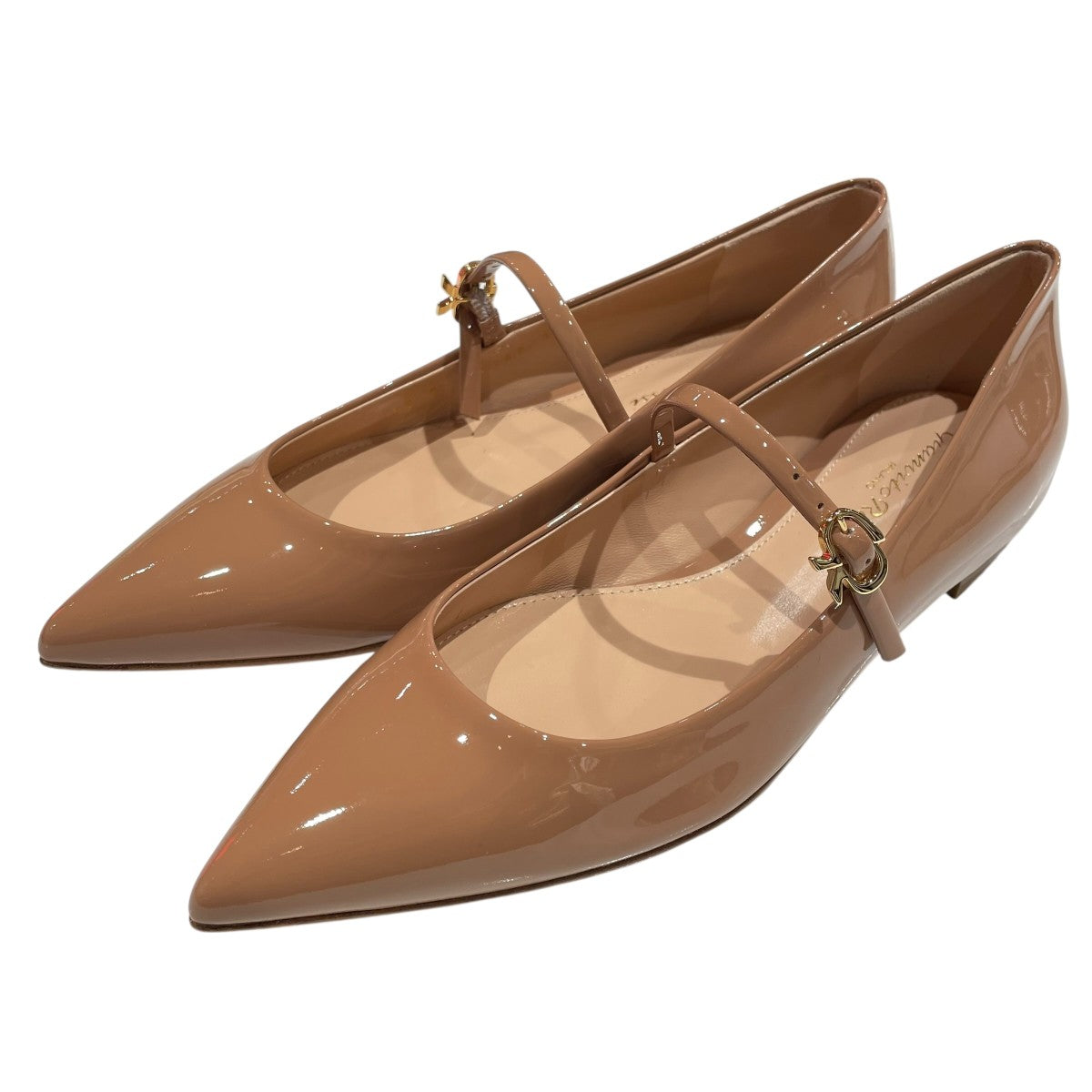 Gianvito Rossi RIBBON JANEポインテッドトゥパンプス22162 古着・中古-1枚目のアイテム画像