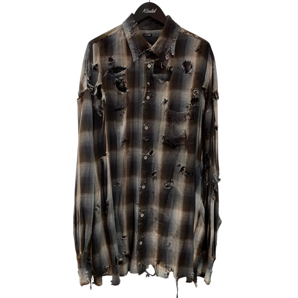 LES SIX Tシャツ ブラウン Men's regular plain t-shirt - brown | 4F: Sportswear and shoes