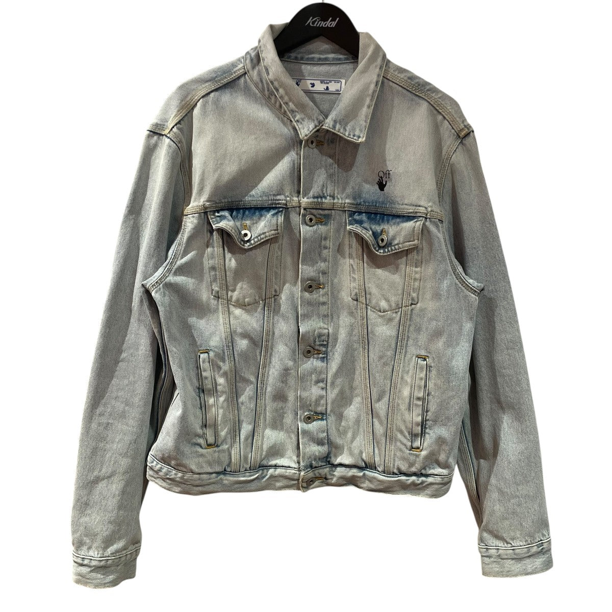OFFWHITE 21SSGIUBOTTO BLUE MONALISA SLIM DENIMデニムジャケットomye054r21den002 古着・中古-1枚目のアイテム画像