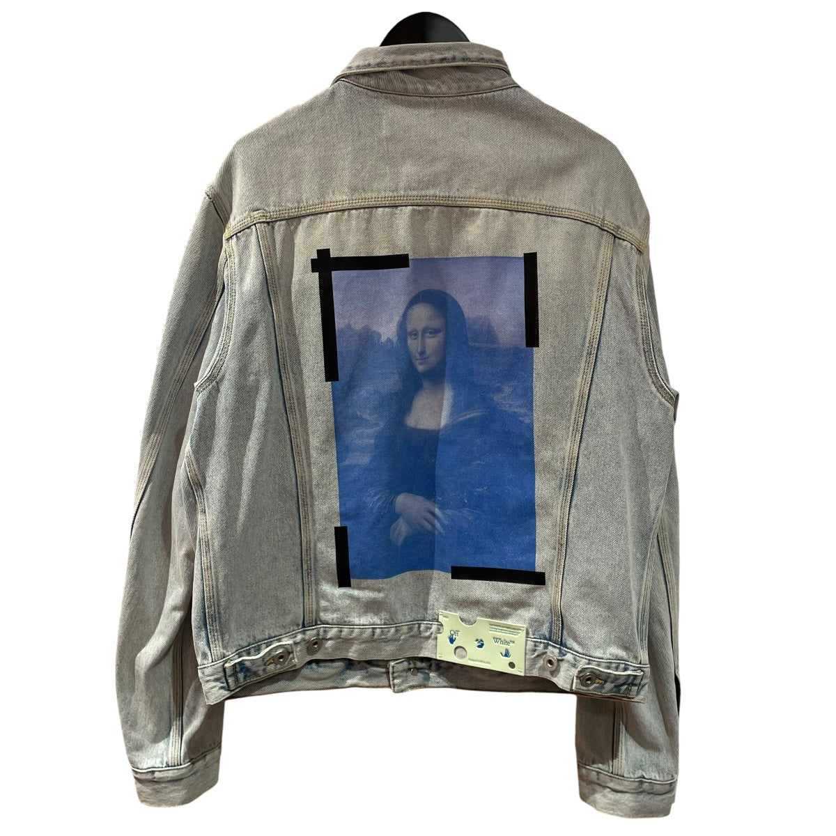 OFFWHITE 21SSGIUBOTTO BLUE MONALISA SLIM DENIMデニムジャケットomye054r21den002 古着・中古-2枚目のアイテム画像