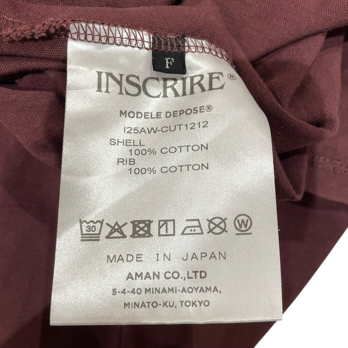 INSCRIRE×6(ROKU) BEAUTY＆YOUTH HOLE LONG SLEEVE T-SHIRTクルーネックカットソーi25aw cut1212 古着・中古-6枚目のアイテム画像