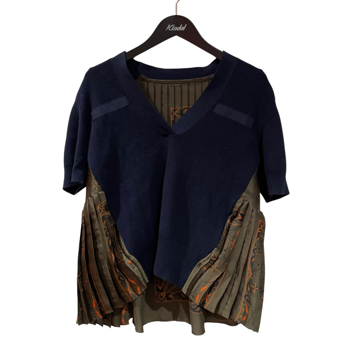 sacai KNIT半袖ニット20-05165 古着・中古-1枚目のアイテム画像