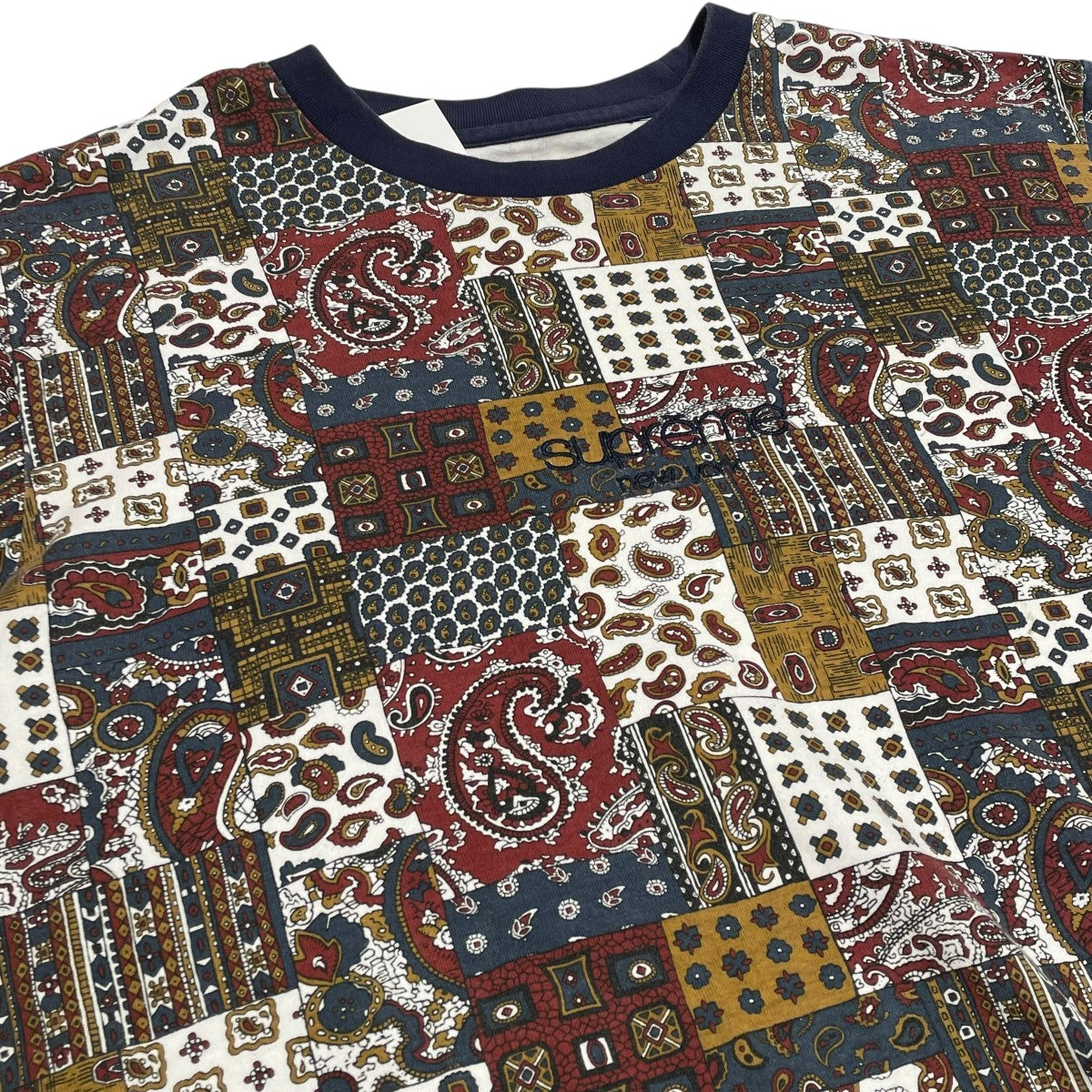 19SSPATCHWORK PAISLEY半袖Tシャツ