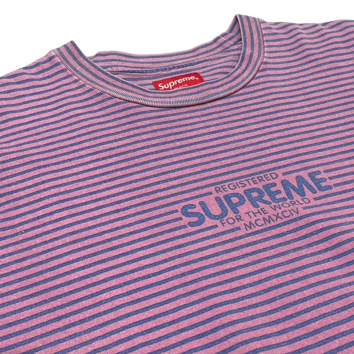 20AWMICRO STRIPE L S TOPロングスリーブTシャツ