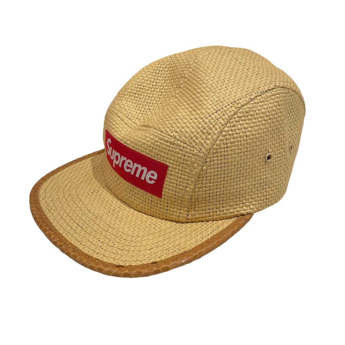 Supreme 20SSRAFFIA CAMP CAPキャップ 古着・中古-1枚目のアイテム画像
