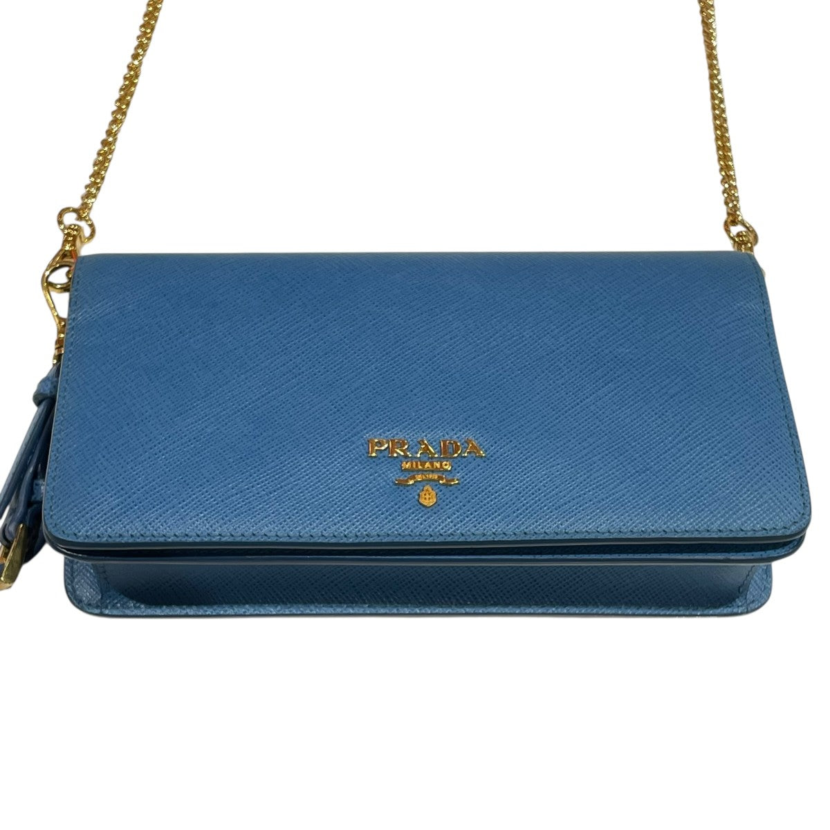 PRADA(プラダ) サフィアーノメタル チェーンウォレット長財布1ZH029