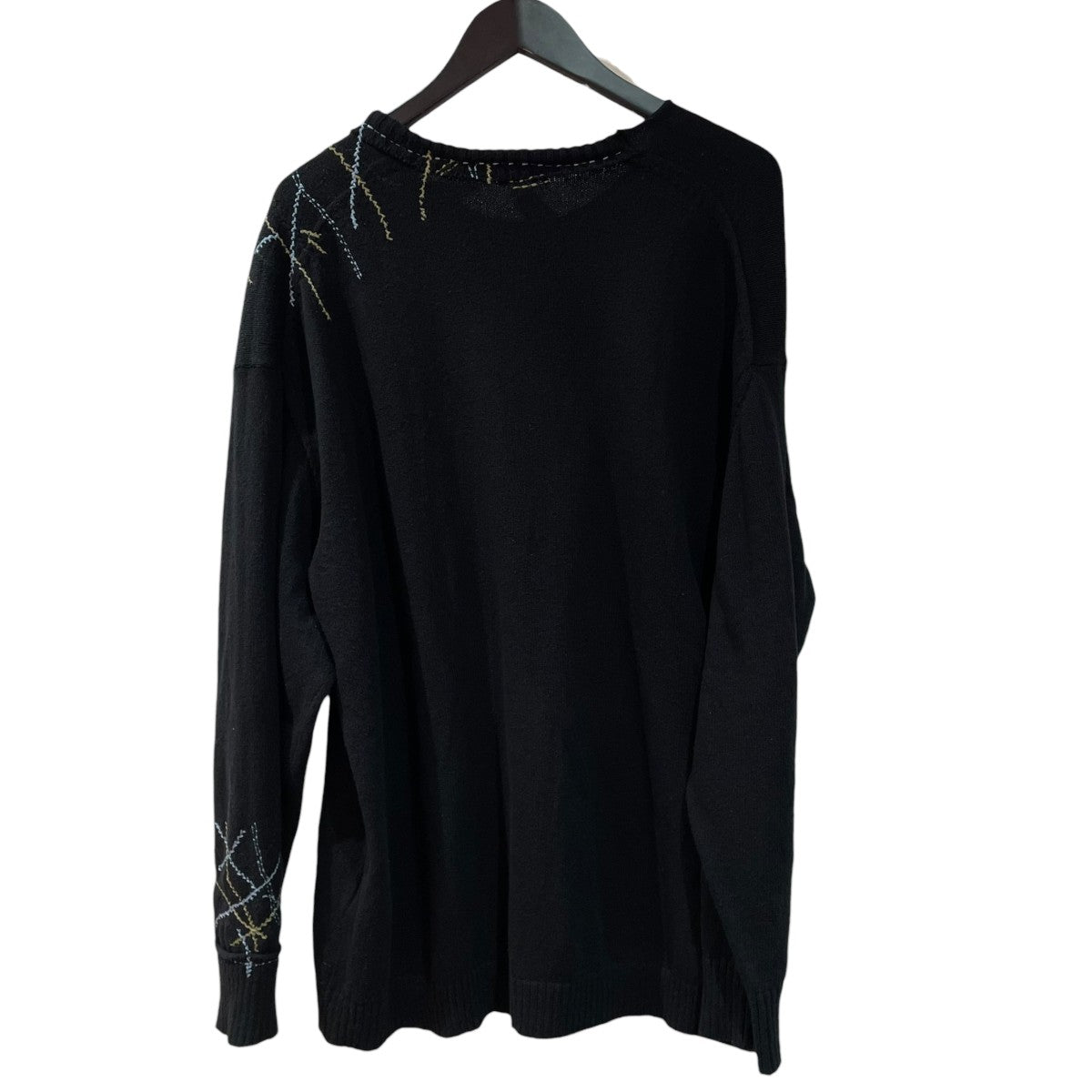 23SSRandom Embroidery Loose PulloverニットY1-K76-052