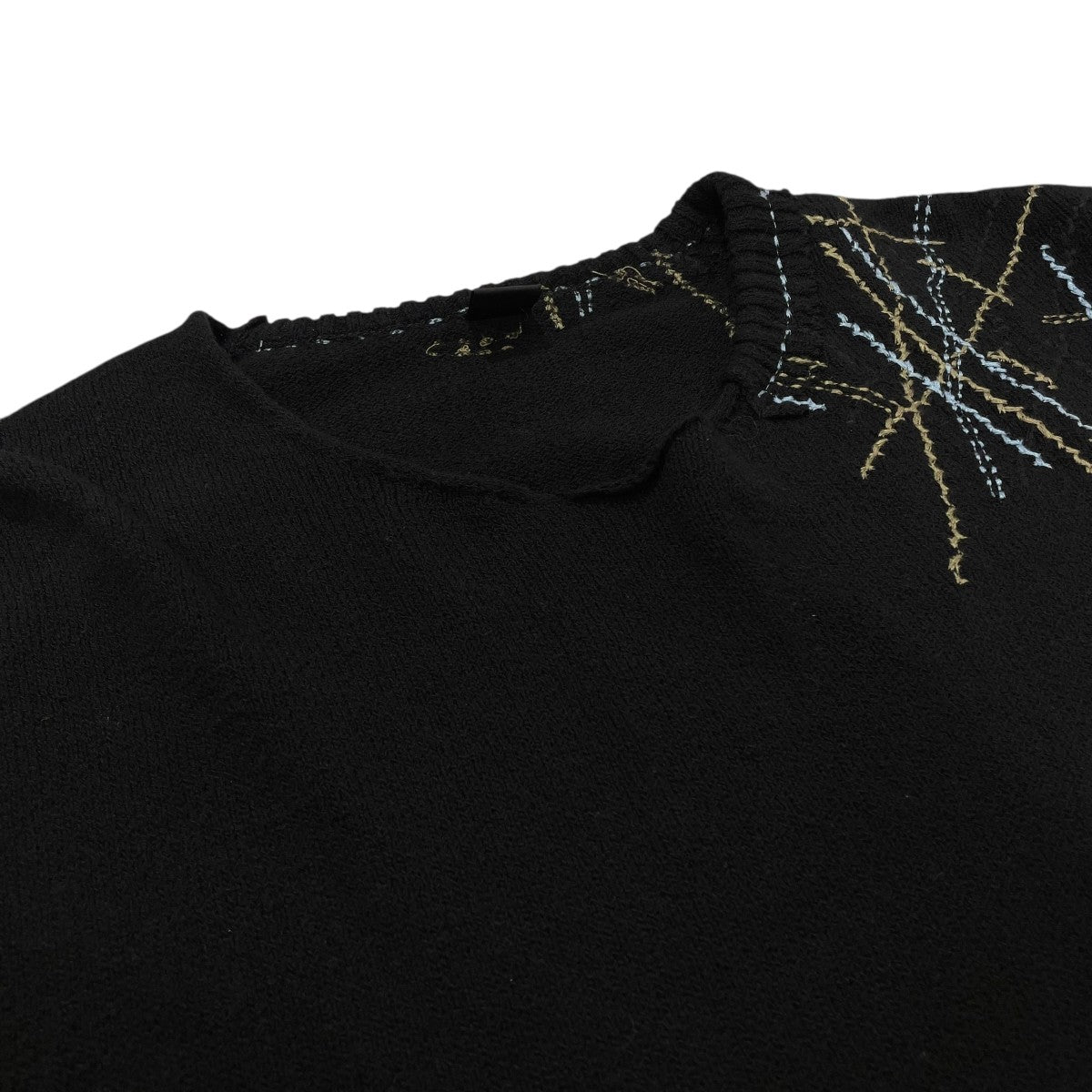 Y’s 23SSRandom Embroidery Loose PulloverニットY1-K76-052 古着・中古-3枚目のアイテム画像