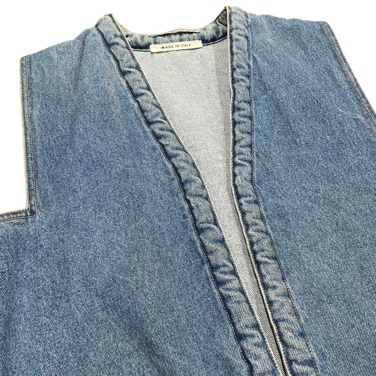 Cristaseya デニムベスト 古着・中古-3枚目のアイテム画像